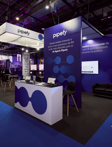 Instagrammable space with brand branding